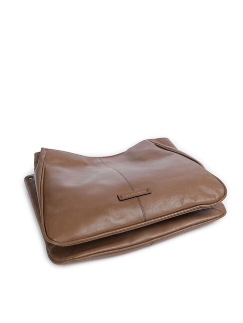 ELISABETTA Borsa in pelle con tracolla oyster abb. oro - Borse Donna