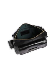 THE BRIDGE FLORA Borsa tracolla in pelle con tasca Nero Oro - Borse Donna - 4