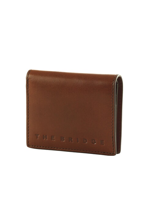 GIACOMO Portacarte in pelle con flap Marrone/Rutenio                - Portafogli Uomo