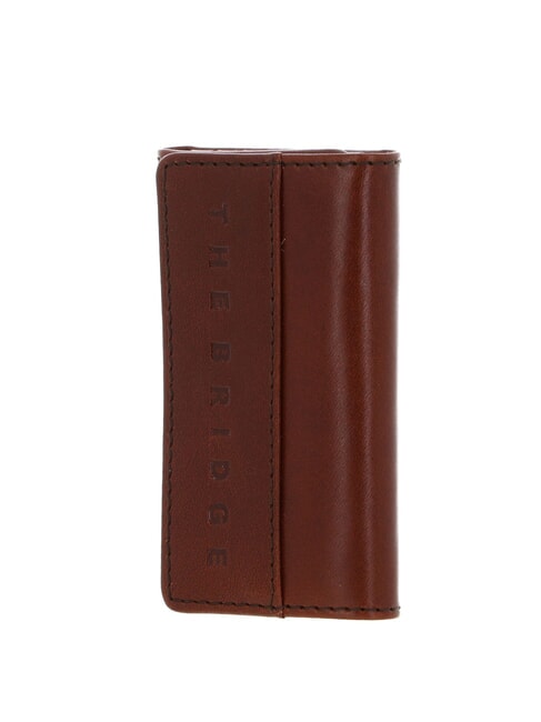 GIACOMO Astuccio portachiavi in pelle Marrone/Rutenio                - Portachiavi