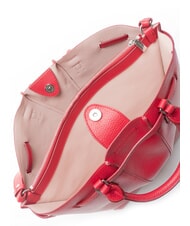 COCCINELLE FLORES Borsa tote media in pelle martellata sangria - Borse Donna - 5