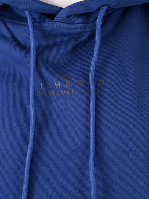 KAHIN Felpa relaxed fit con cappuccio blue medieval - Felpe Uomo