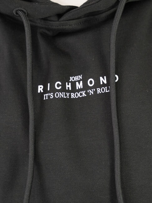 KAHIN Felpa relaxed fit con cappuccio black - Felpe Uomo