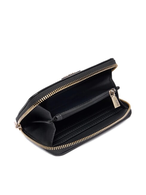 LAUREL 2 Portafoglio medio stampa saffiano NERO - Portafogli Donna