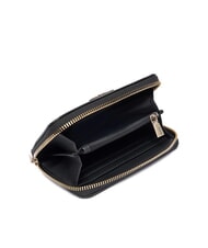 GUESS LAUREL 2 Portafoglio medio stampa saffiano NERO - Portafogli Donna - 2