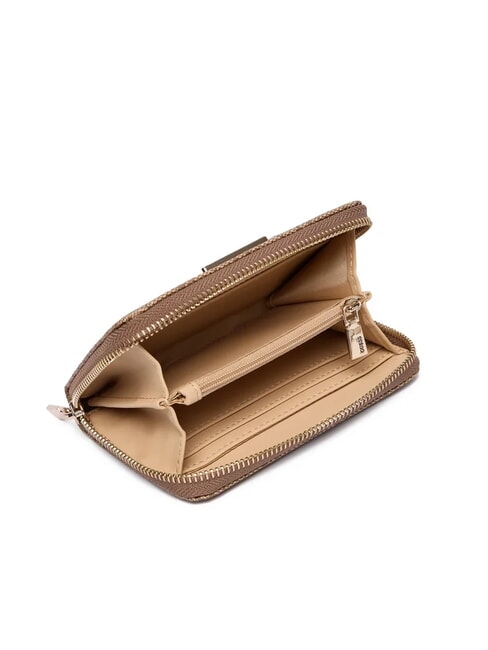 LAUREL 2 Portafoglio medio logo 4G con zip LATTE LOGO - Portafogli Donna