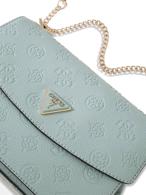 CRESIDIA II Borsa a tracolla con flap light sage logo - Borse Donna