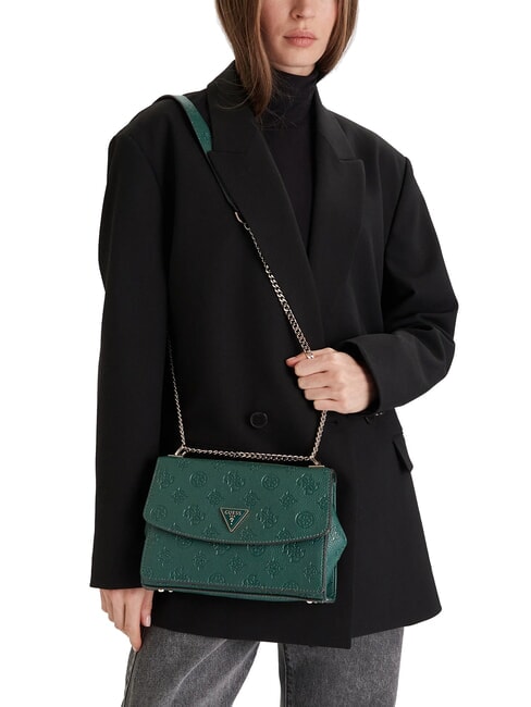 CRESIDIA II Borsa a tracolla con flap light sage logo - Borse Donna