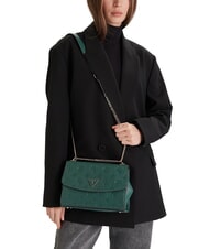 GUESS CRESIDIA II Borsa a tracolla con flap light sage logo - Borse Donna - 5