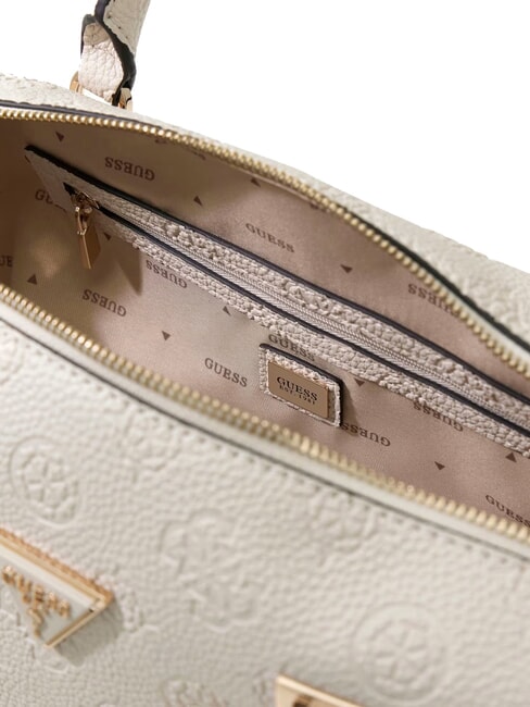 CRESIDIA 2 Borsa a bauletto con tracolla off white logo - Borse Donna