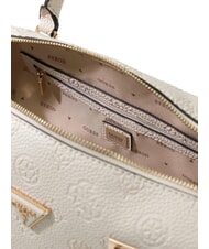 GUESS CRESIDIA 2 Borsa a bauletto con tracolla off white logo - Borse Donna - 5