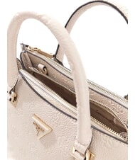GUESS CRESIDIA II Borsa a mano con tracolla off white logo - Borse Donna - 3