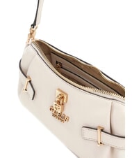 GUESS YESBA Borsa piccola a spalla con charm OFFWHITE - Borse Donna - 5