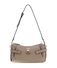GUESS YESBA Borsa piccola a spalla con charm dark taupe - Borse Donna - 3