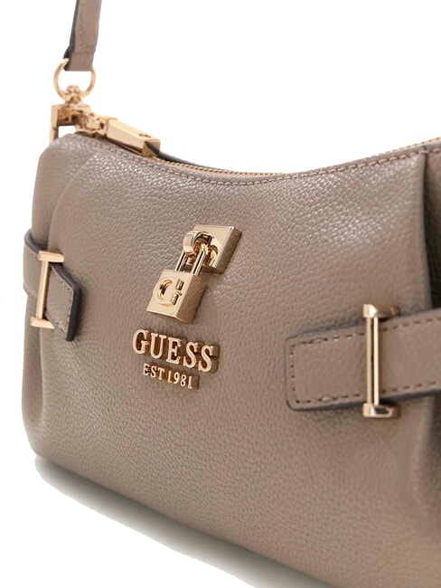 YESBA Borsa piccola a spalla con charm dark taupe - Borse Donna