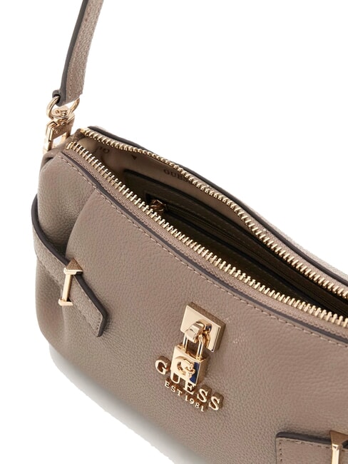 YESBA Borsa piccola a spalla con charm dark taupe - Borse Donna