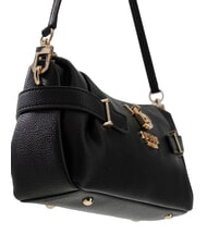 GUESS YESBA Borsa piccola a spalla con charm NERO - Borse Donna - 4