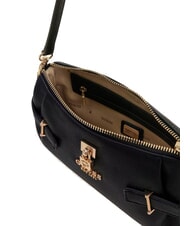 GUESS YESBA Borsa piccola a spalla con charm NERO - Borse Donna - 5