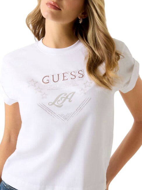 STARS T-shirt con stampa e borchiette purwhite - T-shirt e Top Donna