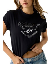 GUESS STARS T-shirt con stampa e borchiette jetbla - T-shirt e Top Donna - 3
