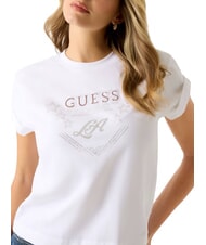 GUESS STARS T-shirt con stampa e borchiette purwhite - T-shirt e Top Donna - 3