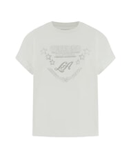 GUESS STARS T-shirt con stampa e borchiette purwhite - T-shirt e Top Donna - 4