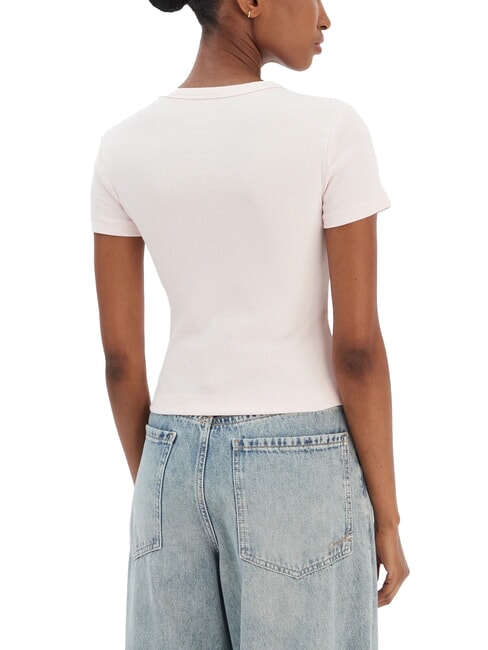 STUDS SCRIPT T-shirt manica corta slim fit delicate pink - T-shirt e Top Donna