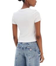 GUESS STUDS SCRIPT T-shirt manica corta slim fit - T-shirt e Top Donna