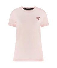 GUESS MINI TRIANGLE T-shirt slim fit delicate pink - T-shirt e Top Donna - 4