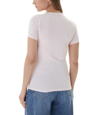 GUESS MINI TRIANGLE T-shirt scollo a V delicate pink - T-shirt e Top Donna - 2