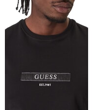 GUESS LOGO BOX T-shirt a manica corta slim fit jetbla - T-shirt Uomo - 3
