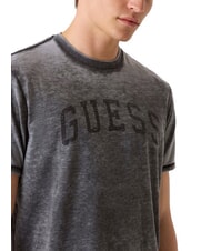 GUESS MARINE LOGO T-shirt a manica corta effetto delav&egrave; jetbla - T-shirt Uomo - 3