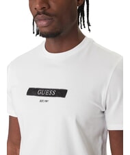 GUESS LOGO BOX T-shirt a manica corta slim fit purwhite - T-shirt Uomo - 3