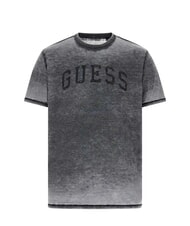 GUESS MARINE LOGO T-shirt a manica corta effetto delav&egrave; jetbla - T-shirt Uomo - 4