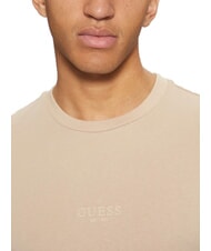 GUESS AIDY T-shirt scritta in tinta neutral sand - T-shirt Uomo - 3