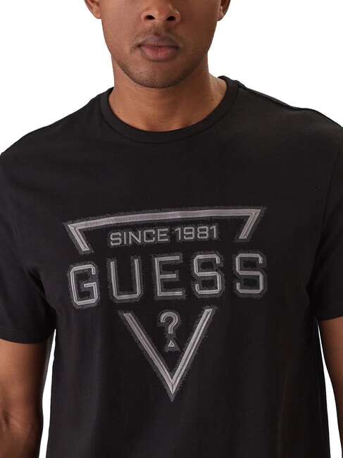 PAINTED TRIANGLE T-shirt a manica corta regular fit jetbla - T-shirt Uomo