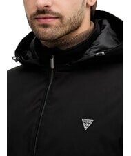 GUESS KNITTED Giubbino con cappuccio jetbla - Giacche Uomo - 3