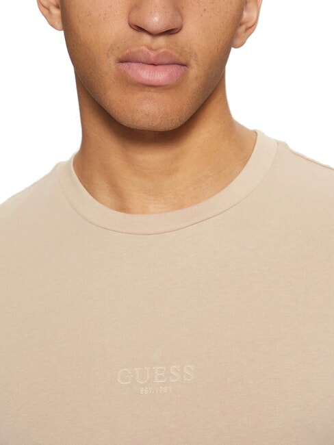 AIDY T-shirt scritta in tinta neutral sand - T-shirt Uomo