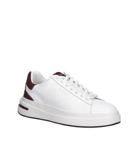 GUESS ELBA Sneakers  white burgundy - Scarpe Uomo - 3