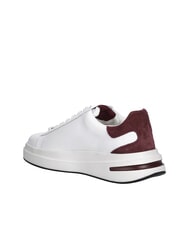GUESS ELBA Sneakers  white burgundy - Scarpe Uomo - 5