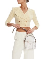 GUESS MAYLEE Mini Bag a mano, con tracolla OFFWHITE - Borse Donna - 4