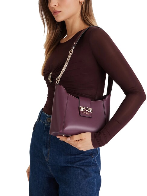 JANE Borsa a spalla wine - Borse Donna