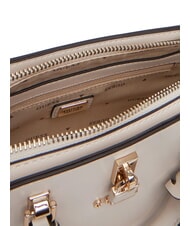 GUESS QUEENSLAND Mini Bag a mano, con tracolla off white/taupe - Borse Donna - 3