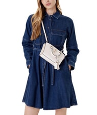 GUESS QUEENSLAND Mini Bag a mano, con tracolla off white/taupe - Borse Donna - 4