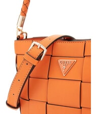 GUESS MAYLEE Mini Secchiello a tracolla arancio - Borse Donna - 4