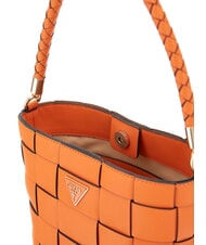 GUESS MAYLEE Mini Secchiello a tracolla arancio - Borse Donna - 5