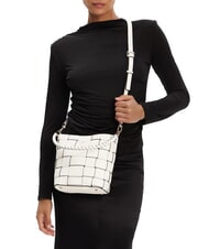 GUESS MAYLEE Mini Secchiello a tracolla OFFWHITE - Borse Donna - 4