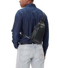 GUESS TORINO Maxi Borsello NERO - Tracolle Uomo - 4