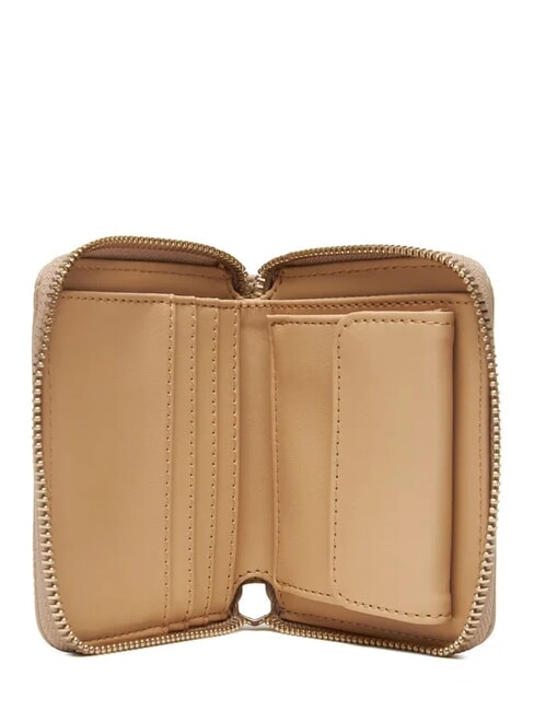 PHOEBE Portafoglio zip around piccolo simply taupe logo - Portafogli Donna