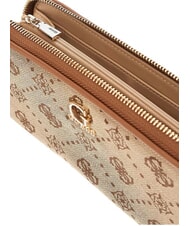 GUESS NEDA Portafoglio zip around LATTE LOGO - Portafogli Donna - 2